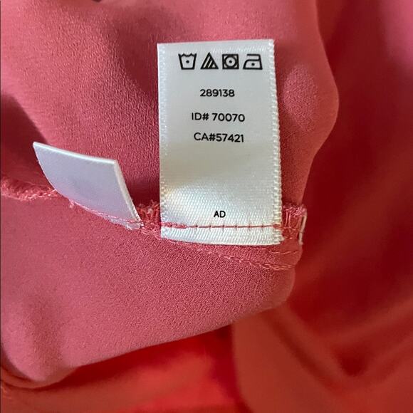 LOFT Pink and Black Women's Flowy Chiffon Blouse oversized Size XS - Picture 4 of 5